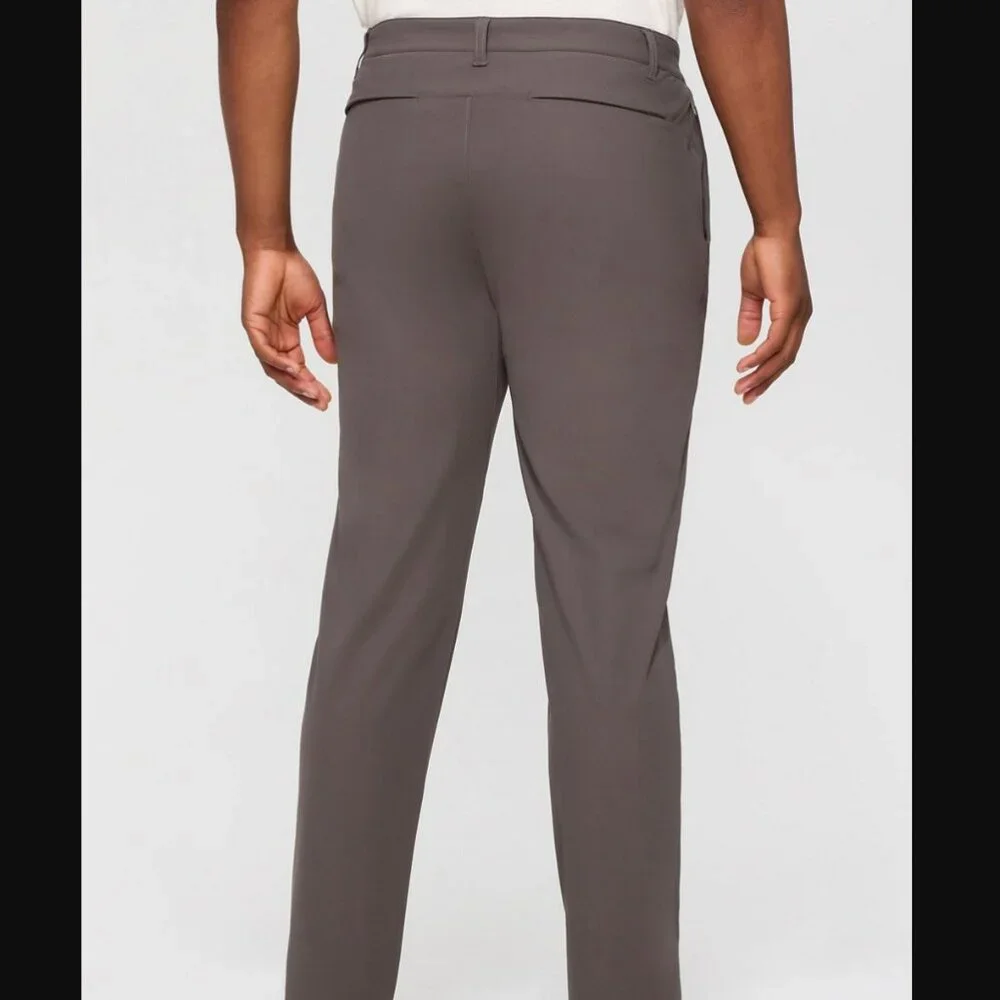 Fabletics The Don Trouser, Slim Fit, Taupe Slate, 33WX30L, EUC